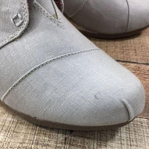 Bobs‎ Skechers Gray Wedge Ankle Booties Lace Up - Picture 11 of 11